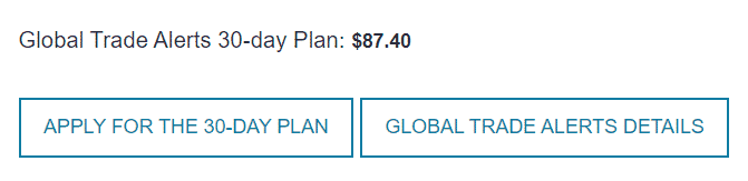 Pricing details for a 30-day plan