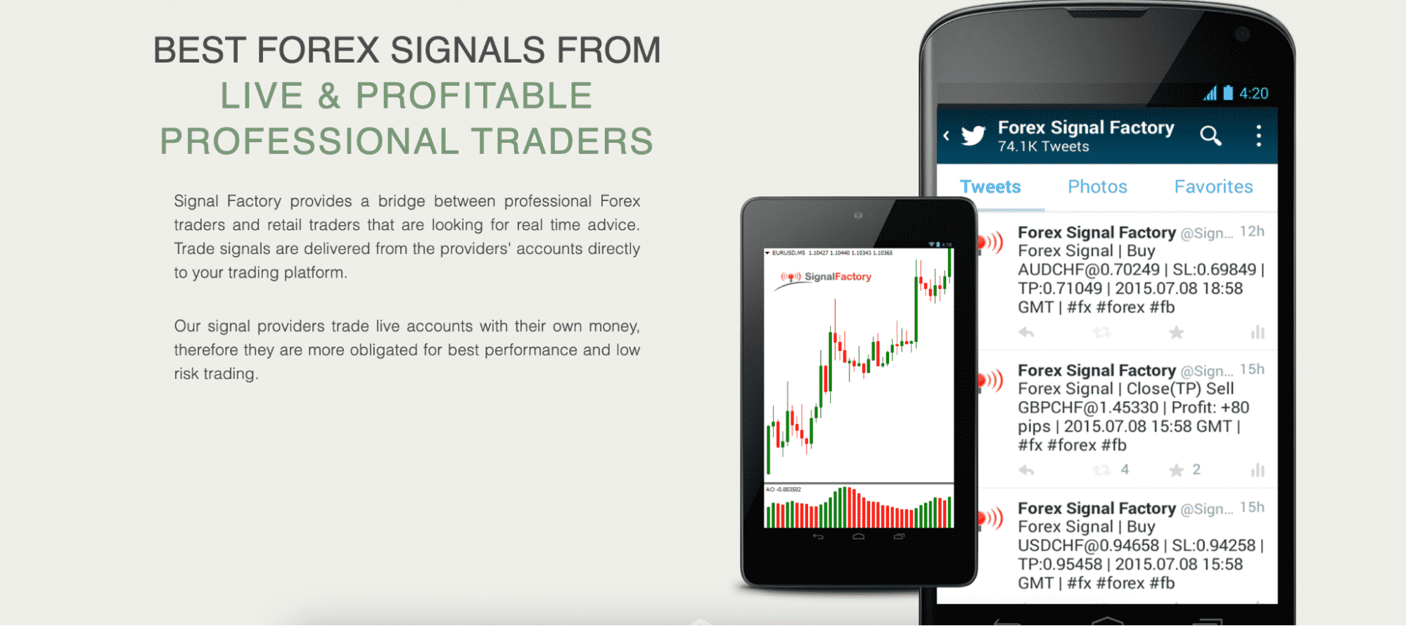 Forex Signal Factory interface