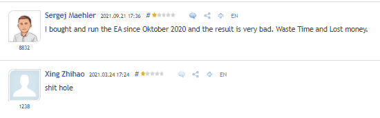 People testimonials on MQL5