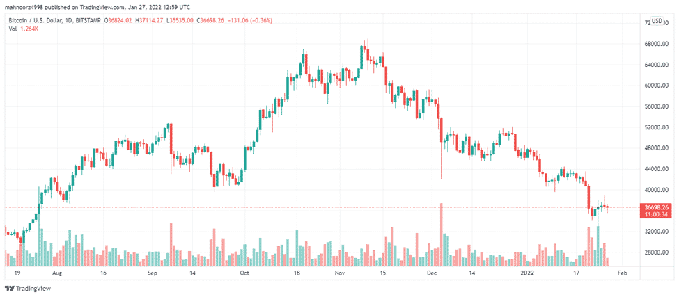 Bitcoin price chart 