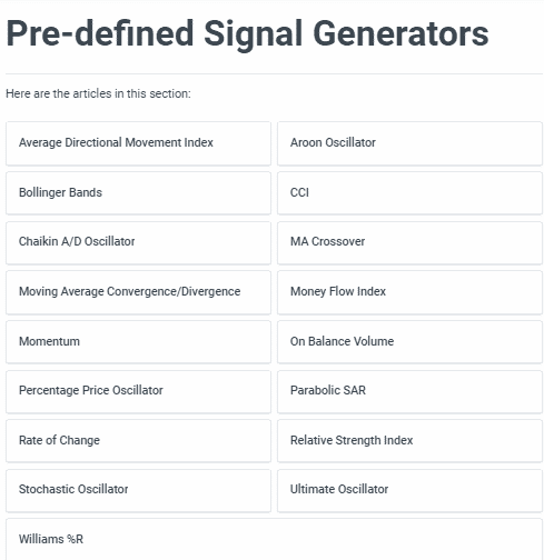 Signals at Trality.